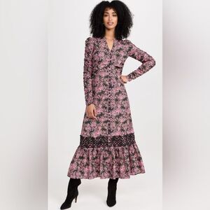 ByTiMo Decorated Poplin Rouching Dress Sz M